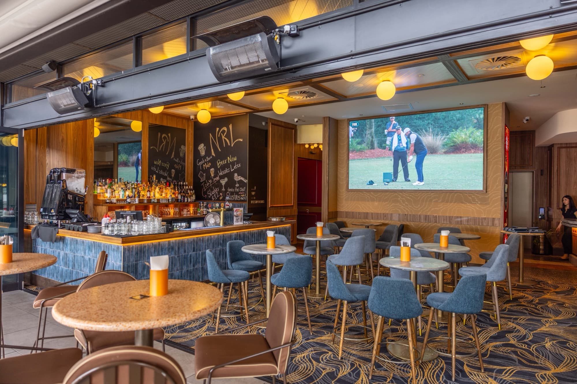 Humphrey's sports bar with screens